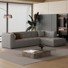 NicBex Couches for Living Room 112.2" L-Shaped Modular Sectional Sofa Bed Modern Minimalist Upholstered Free Combination Sofa - 3 of 4