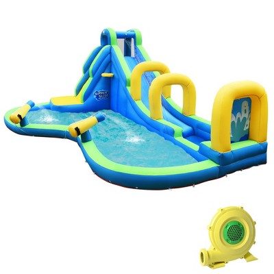Tangkula Kids Inflatable Water Park Bounce House with/without Blower