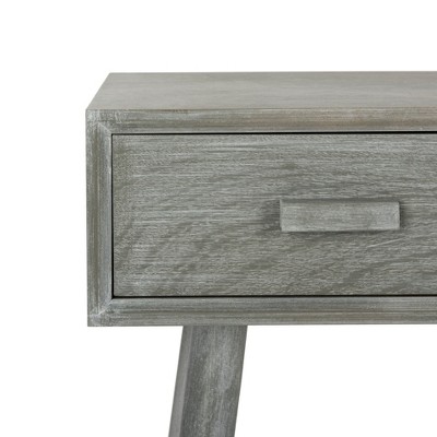 Slate Grey Pine Wood 3-Drawer Console Table