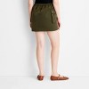 Women's Cargo Mini Skirt - Future Collective Dark Olive Green - 2 of 3
