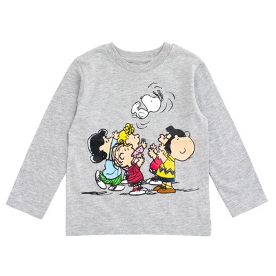Snoopy Peanuts Big Boys 2 Pack Long Sleeve T-Shirts Teal / Gray 10-12 — фото 4