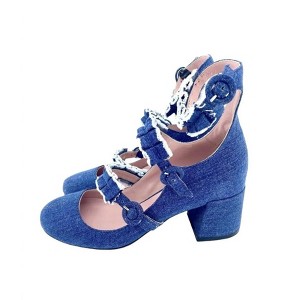 Women's Wo's Mary Jane Triple Buckle Heels - Tipe e Tacchi - 1 of 3