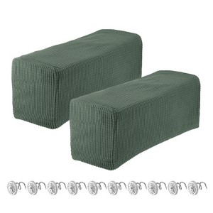 Unique Bargains Breathable Soft Wrinkle Resistant Polyester Armrest Covers - 1 of 4