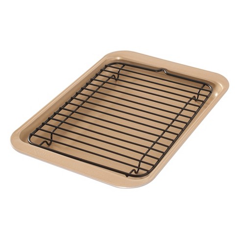 Nordic Ware Metallic Toaster Oven 2-piece Broiler Set - Gold : Target