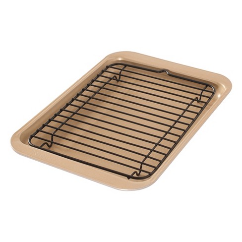 Nordic Ware 2 Piece Half Sheet With Oven-safe Grid - Silver : Target