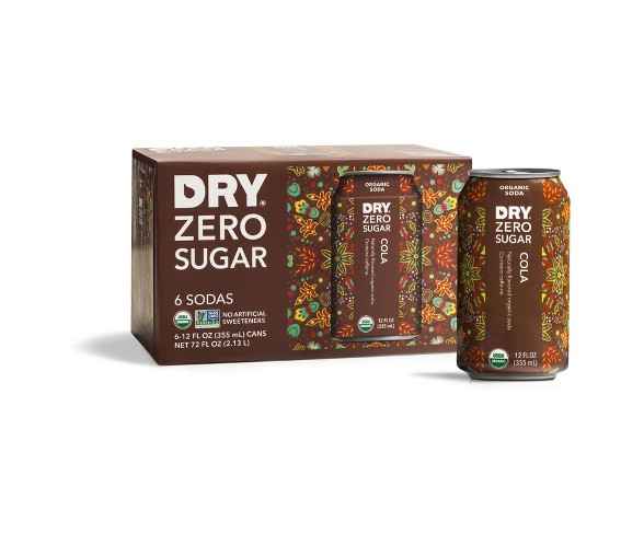 DRY Zero Sugar Organic Soda Spice Cola - 6pk/12 fl oz Cans