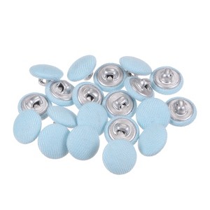 Unique Bargains Metal Shank Round Cloth Covered DIY Sewing Buttons 20 Pcs - 1 of 4