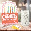 Big Dot of Happiness Party Time - How Many Candies Happy Birthday Party Game - 1 Stand and 40 Cards - Candy Guessing Game - image 2 of 4