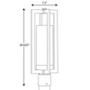 Progress Lighting, Janssen Collection, 1-Light Outdoor Post Lantern, Oil Rubbed Bronze, Etched Glass Shade - 2 of 4