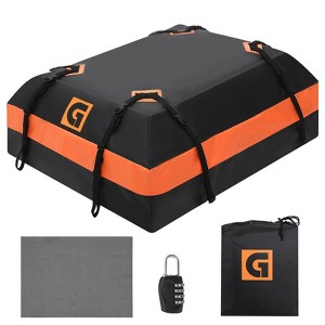 Car Roof Bag Rooftop Cargo Carrier Bag 21Cubic Feet Waterproof for All Cars with/Without Rack, Durable Roof Cargo Bag - 1 of 4