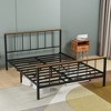 Full Size Metal Platform Bed with Headboard and Footboard - 2 of 4