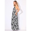 Swimsuits for All High Neck Twist Halter Cover Up Maxi Dress (Plus Sizes Available) - 4 of 4