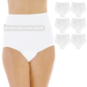 6-Pack Wearever Women's Cotton Comfort Incontinence Panty - 1 of 4