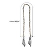 Unique Bargains Scarf Design Handbag Strap Black White 1 Pc - 2 of 4