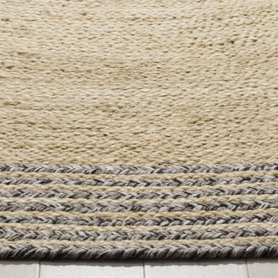 Coastal Ivory Hand-Knotted Jute 8' Round Area Rug