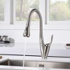 SUMERAIN Brushed Nickel Kitchen Sink Faucet, High-Arc Kitchen Faucet with Pull Down Sprayer, Lead Free - 4 of 4