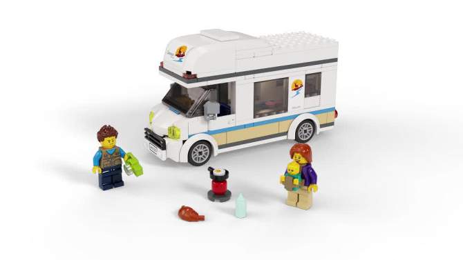 LEGO City Great Vehicles Holiday Camper Van Toy Car 60283, 2 of 13, play video