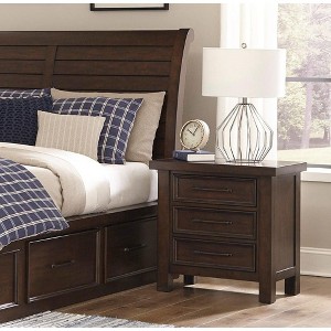 NicBex Nightstand with Drawers,1pc Side Table with Pulls  and Multi -colored Finish,Bedside Table for Bedroom,Living Room - 1 of 4