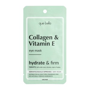 Que Bella Collagen & Vitamin E Eye Mask - 2ct - 1 of 3