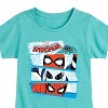 Girls' - Marvel - Friendly Neighborhood Spider-Man Masks Fitted Short Sleeve Graphic T-Shirt - 2 of 4