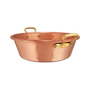 Mauviel M'Passion 9.5 Qt. Hammered Jam Pan, Bronze Handle - 1 of 3