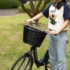 Wicker Front Cargo Bike Basket - Perfect for Riders of All Ages and Genders - for Beach Cruiser, Stationary Bike, E-bike, or Road Bike - 2 of 4