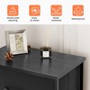 Pellebant Vertical Dresser for Bedroom Storage Tower 5-Drawer Steel Frame Wood Top Easy Pull Non-woven Fabrics Drawer - 4 of 4