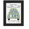 HomeRoots Flower Market Hyacinths Black Framed Print Wall Art - 4 of 4