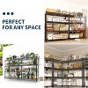 60" Heavy Duty 5-Tier Metal Wire Shelving Unit – Adjustable L-Shaped Storage Rack with Leveling Feet, 1325 lb Capacity for Garage, Pantry & Kitchen - 4 of 4