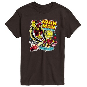 Men's - Marvel - Iron Man Sticker Style Short Sleeve Graphic T-Shirt - 1 of 4