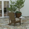 Merrick Lane All-Weather Poly Resin Wood Adirondack Chair - 2 of 4