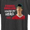 Women's - Ferris Bueller's Day Off - Ferris My Hero Short Sleeve Graphic T-Shirt - 2 of 4