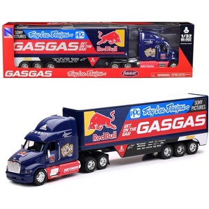 Peterbilt 387 Truck Dark Blue "Red Bull - Troy Lee Designs - GASGAS" 1/32 Diecast Model by New Ray - 1 of 4