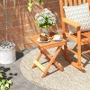 "18'' Folding Compact Side Table with Slatted Tabletop By adawe-store Item No" - 2 of 4