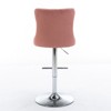 NicBex Dining Chairs Set of 2 Bar stool Upholstered Chair Swivel Velvet Adjusatble Seat with Backs Tufted for Home Pub and Kitchen - 3 of 4