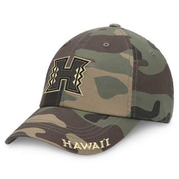 NCAA Hawaii Rainbow Warriors Camo Unstructured Washed Cotton Hat
