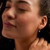 RS Pure by Ross-Simons 0.12 ct. t.w. Bezel-Set Diamond Hoop Drop Earrings in 14kt Yellow Gold - 4 of 4