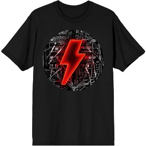 ACDC Red Power Logo Men's Black T-shirt - 1 of 2