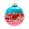 Christopher Radko 2.75 In Cc Flocked Rounds Church Stars Ball Ornament Tree Ornament Sets - 4 of 4
