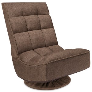 Best Choice Products Folding Floor Gaming Chair for Home, Office w/ 360-Degree Swivel, 4 Positions - 1 of 4