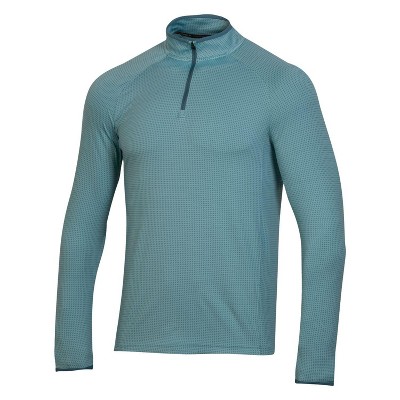 Men's Under Armour T2 Green 1/4 Zip Pullover Half Moons Still Water XL