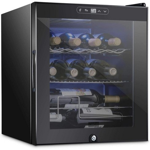 Schmecke 55-Bottle Dual Zone Freestanding Wine Cooler ,Black