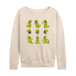 Women's - Rugrats - Expression Lightweight French Terry Wide Neck Long Sleeve Shirt - 1 of 4