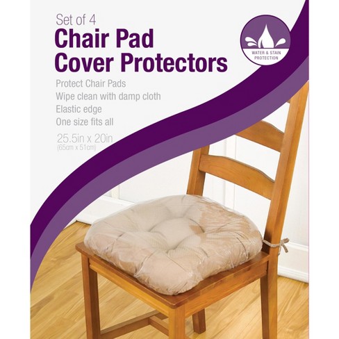 Chairpad Clear Vinyl Cover Protector Set Of 4 25 5 W X 20 5 L Clear Elrene Home Fashions