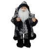 Northlight 24" Santa Claus with Gifts Christmas Figure - Silver and Black - 2 of 4
