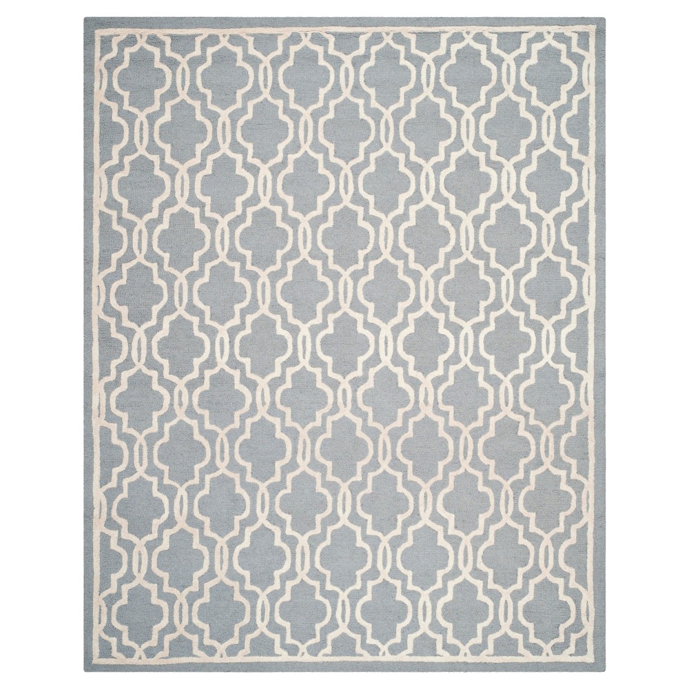 Langley Textured Rug - Silver / Ivory (8'x10') - Safavieh