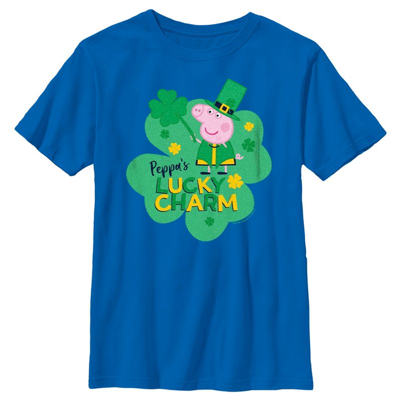 Boy's Peppa Pig St. Patrick's Day Lucky Charm T-Shirt, 1 of 6