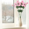 REGALWOVEN Home Decor Artificial Eustoma Lisianthus Long Stem Flowers 26" 6 Pcs - 4 of 4