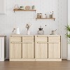 62.4" Sideboard Buffet - 4-Drawer Storage Cabinet for Kitchen, Dining Room & Living Room - 4 of 4