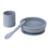 SARO "Nordic Party" 3-Piece Silicone Baby Feeding Set: Suction Plate, Spoon & Cup for Self-Feeding - 4 of 4